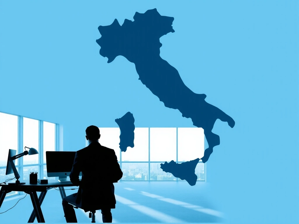 Silhouette mappa Italia